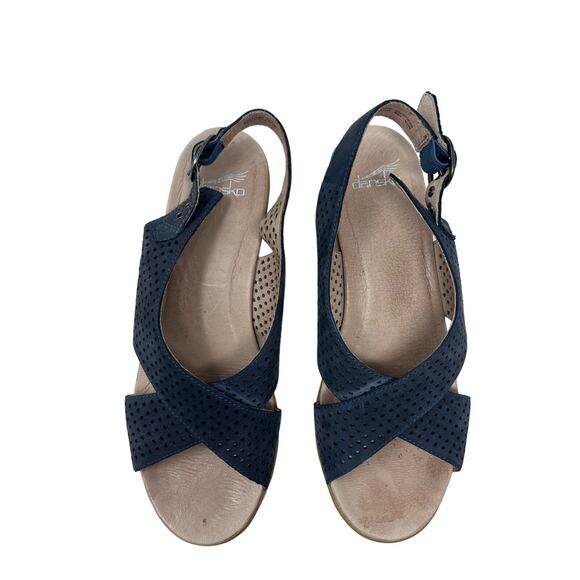 Dansko Jacinda Slingback Perforated Leather Sandals 42/11.5 - Picture 6 of 10